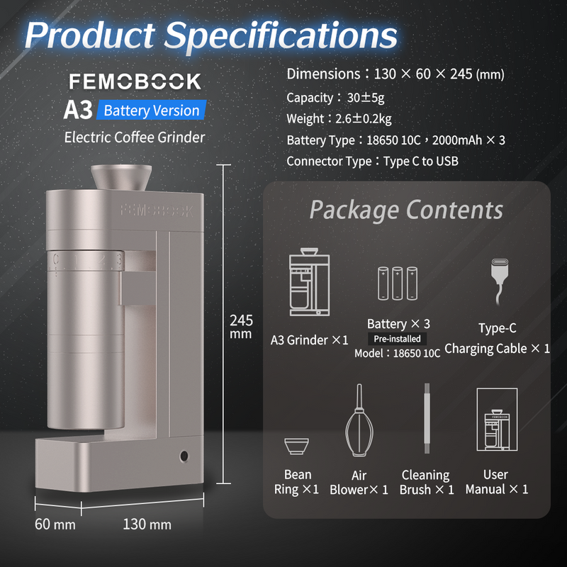 A3 Electric Coffee Grinder